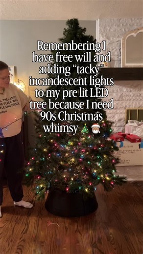 192K views · 1.5K reactions | The bright blue LED lights were just not doing it for me this year 路‍♀️ #christmastree #christmasdecorations #scarymommymode | Scary Mommy | Facebook
