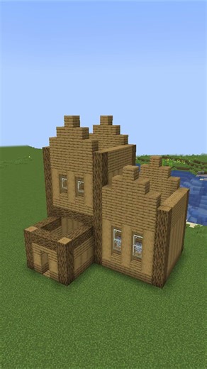 easy survival house minecraft | tutorial timelapse #minecraft