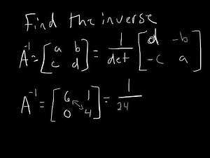 determinants and inverses