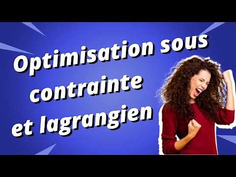 Constrained optimization with the Lagrangian