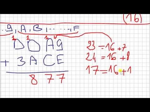 Comment calculer facilement l'addition en système héxadécimal