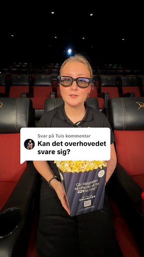 Svarer @Tui Hvor mange film ser du selv om måneden?😃 #nordiskfilmbiografer #bioplusunlimited #biografpåabonnement #biograftur