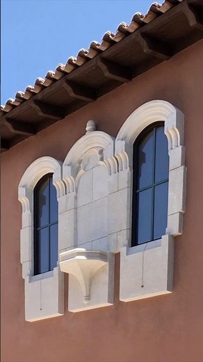 Custom Hand-Carved Natural Stone Window Surrounds for Distinct Home Exteriors