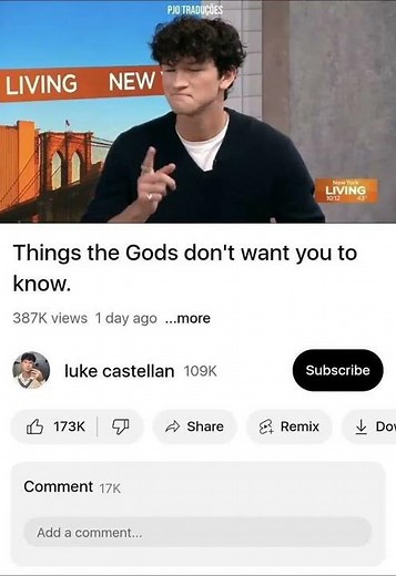 if luke castellan had a youtube channel #percyjackson #booktok #pjo | credit: @charliebushnell4ever