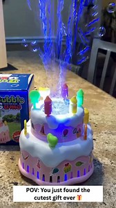 🎂 Turn any party into a magical bubble world with the BubbleCake Birthday Bubble Machine. Designed in a cute cake shape with colourful stickers, this automatic bubble maker fills the air with thousands of floating bubbles while flashing lights and cheerful music create a fun, dreamy atmosphere. Why Kids & Parents Love It 🎂 Cute Cake Design 🫧 10000 Bubbles per Minute 🎵 Music On or Off 💡 LED Light Effects 🖐 Safe & Smooth 🌈 Fun for All Ages | Mylovely-baby UK