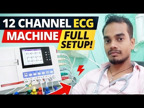 12 Channel ECG Machine Full Setup | Step-by-Step Installation & Demo