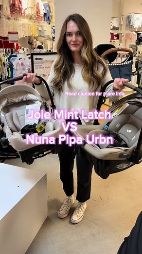 Joie Mint Latch vs Nuna Pipa Urbn Car Seat Comparison