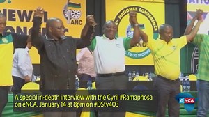 3.4K views · 16 reactions | [COMING UP] eNCA's Dan Moyane sits down with #ANC President Cyril #Ramaphosa. The full interview on air tonight at 8pm on #DStv 403. | eNCAnews | Facebook