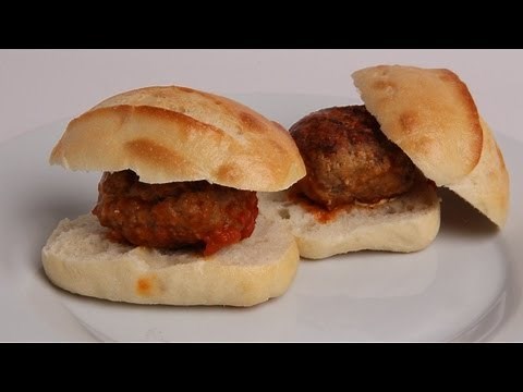 Mozzarella Stuffed Meatball Sliders Recipe - Laura Vitale - Laura in the Kitchen Episode 394