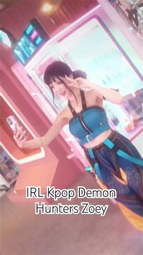 Real life KPOP DEMON HUNTERS Zoey Music Video at the Arcade