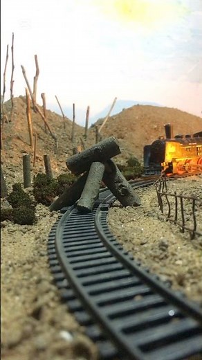 TRAIN VS WOODEN LOG OBSTACLE - Diorama Crash Test
