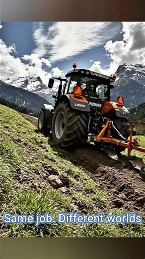 Big American Tractors 🇺🇸 vs Alpine Farming 🇦🇹
