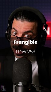 TDW:259 Frangible Def: (Adjective) Easily broken; breakable Etymology: Middle English, borrowed from Middle French & Medieval Latin; Middle French, borrowed from Medieval Latin frangibilis, from Latin frangere "to break, shatter" -ibilis -IBLE — more at BREAK entry 1 Performer: Don Huely Writer: Don Huely with ChatGPT Edited: Dougie McFallendar Learning about Rosé: Fergus O’Shaughnessy Socials: Catarina Fraga Music: Nocturne No. 2 in E flat Major, Op. 9,2 by Frederic Chopin & Fanfare for the Com