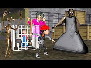 Scary Teacher 3D - Nick Rescue Tani Escape Granny and Siren Head - Game Fun Animation