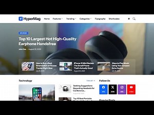 HyperMag - Responsive News & Magazine Blogger Template