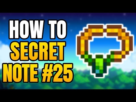 Stardew Valley – How To Solve Secret Note #25 | How To Get the Ornate Necklace