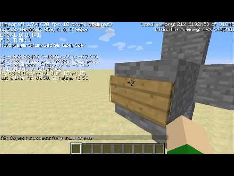 How to make Stone fall from the sky -A minecraft tutorial