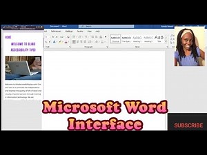 Understanding the Microsoft Word interface - for screen reader users