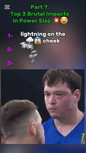 Top 3 Brutal Impacts in Power Slap 💥#shorts