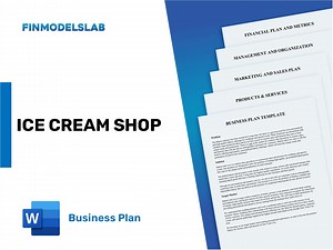 Ice Cream Shop Business Plan Template - Comprehensive & Customizable - Etsy Australia