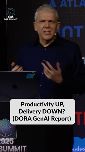 Productivity UP, Delivery DOWN (DORA GenAI Report)