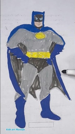 Batman Coloring – Superhero Art for Kids 🦇🎨