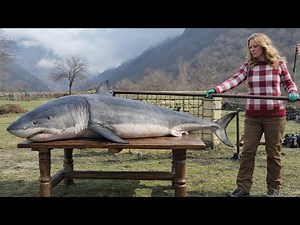 Roasting a Giant Shark on a Steel Spit – Ultimate Feast!