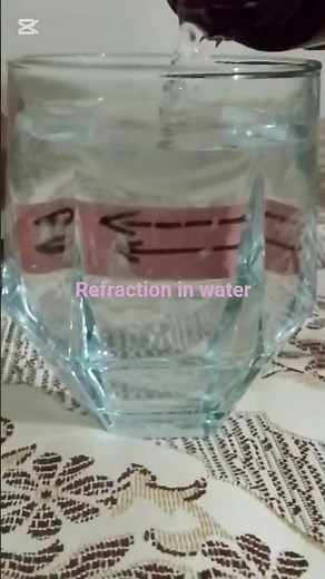 Refraction in water 💦 Experiment 🧪 kids simple to do