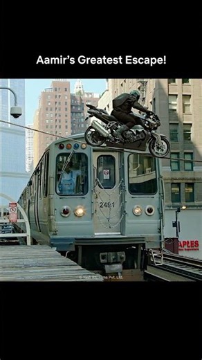 #AamirKhan’s INSANE Escape On A ROPE Leaves Everyone STUNNED 🤯 #Dhoom3 #ActionThriller