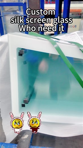 Silk screen glass, looking for your contact #tiktokviral #glassfactory #temperedglass #sygglass #toughenedglass #architecture
