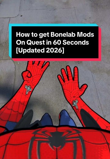 Get Bonelab Mods on Quest in 60 seconds tutorial [Updated 2026] #vr #bonelab #quest3 #gamingontiktok
