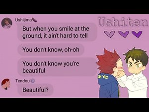 Haikyuu text// Lyric confession part 2|| Ushiten