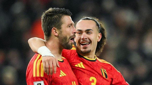 Les Diables Rouges se défoulent sur le Liechtenstein et actent (enfin) leur qualification pour le Mondial - RTBF Actus