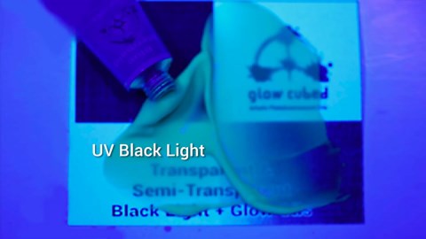 Blue Mermaid (22ml) Glow In The Dark Artist Professional Oil Paint Luminescent Phosphorescent Self-Luminous Paint