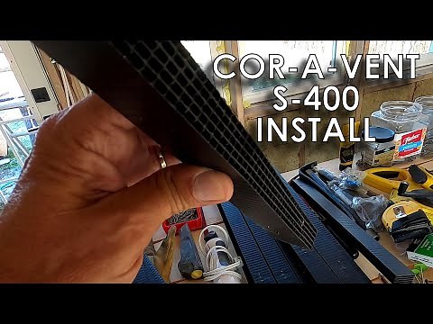 Modified Cor-A-Vent S-400 Install on Upper Rainscreen