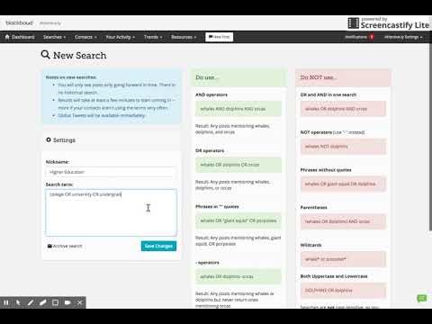 Blackbaud Attentive.ly: Create New Saved Search