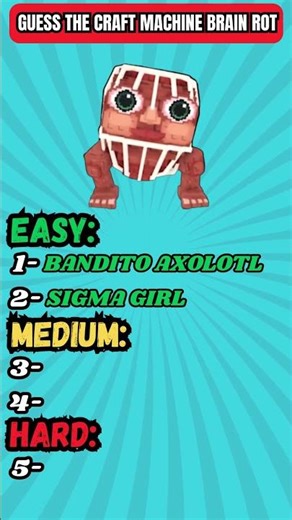 🔥 Can YOU Guess the Craft Machine Brainrot? 🤯🔧 | Steal a Brainrot Quiz#quiz #robloxshorts #shorts