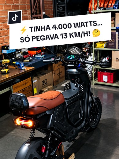⚡ 4.000 watts de potência e só pegava 13 km/h? 🤔 Tem algo bem errado nessa história! 😱🔧 #motoeletrica #dicas #desbloquei #conserto