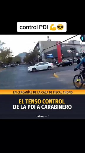 Control de PDI a Carabinero en Santiago de Chile