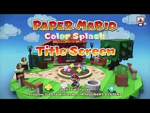 Title Screen - Paper Mario Color Splash Music Extended