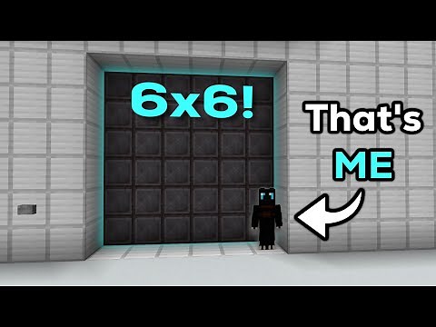 Minecraft 6x6 PISTON DOOR (Bedrock) [EASY TUTORIAL]