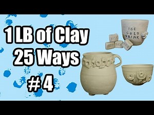 Day #4 Making A Ceramic Bell - 1LB of Clay 25 Ways
