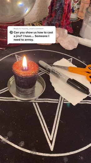 Reply to @insanity_rose I like to call this baby’s first jinx 🖤 #jinx #tutorial #beginnerwitch #chaosmagician #banefulmagick #jinxing