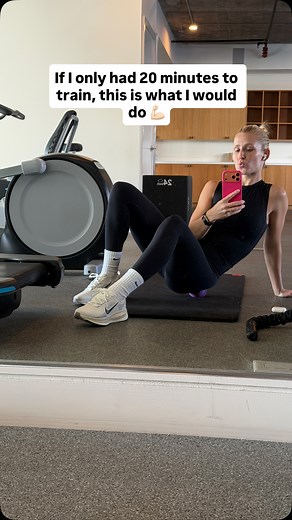 If I Only Had 20 Minutes… this is what I would do! I’d still move every part of my body. This workout hits every major muscle, Gets your heart rate up, Wakes up your metabolism making you feel strong and energized. You don’t need lots of equipment. There’s no excuse. Just smart, efficient movement. Please perform exercises back to back with 15s rest in between x 2–3 rounds. Squats or Goblet Squats | 45 sec Push-Ups or Dumbbell Press | 45 sec Dead-Bug or Bird-Dog | 45 sec DB Overhead Press or Kne