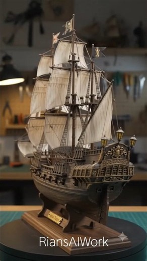 Building an Incredible Caribbean Pirate Ship Model | Ultra Realistic ASMR Assembly
