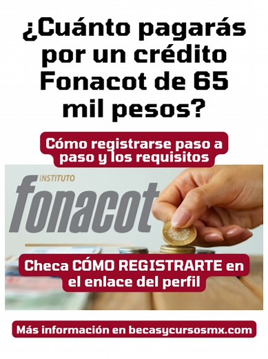 Crédito Fonacot: Requisitos y Registro para 65 mil pesos