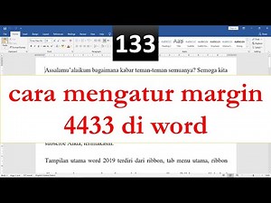 cara mengatur margin 4433 di word