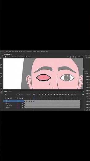 How to create eye blink animation // Dipan Animation #2danimation #tutorial
