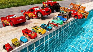 Lightning McQueen Toy Cars Pool Adventure Fun for Kids