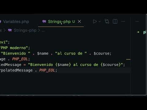 [S2/L06] PHP moderno: Empieza tu camino en el lenguaje - Strings y concatenación